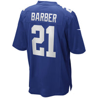 New York Giants Tiki Barber Royal Game Retired Player Jersey