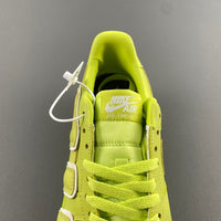 Low Top Sneakers, Neon Green Colorway, Reflective Detail, Lace Up Design, Casual Gift for Sneaker Fans