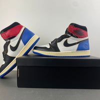 High Top Sneakers, Blue White Black Colorway, Lace Up Design, Casual Gift for Sneaker Fans