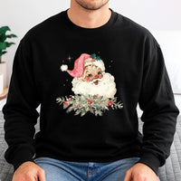 Retro Christmas Santa Sweatshirt, Vintage Santa Sweatshirt, Holiday Graphic Sweatshirt, Festive Xmas Pullover, Winter Holiday Present for Her