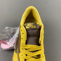 Low Top Sneakers, Khaki Yellow Colorway, Reverse Hook Design, Lace Up Design, Casual Gift for Sneaker Fans