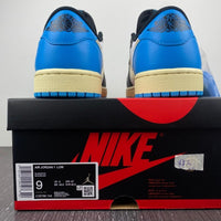 Low Top Sneakers, Blue White Black Gold Colorway, Leather Footwear, Lace Up Design, Casual Gift for Sneaker Fans
