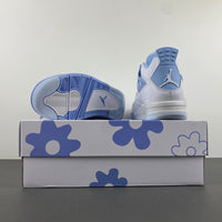Low Top Sneakers, White Blue Colorway, Lace Up Design, Casual Gift for Sneaker Fans