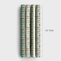 NYC Skyscraper Gift Wrap, Christmas City Skyline Wrapping Paper, Holiday City Wreath Wrapping Paper, Urban Architecture Gift Wrap Roll