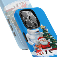 Holiday Cartoon Scene Phone Case, Christmas Cartoon Phone Case, Adorable Winter Xmas Phone Case, Festive Tough iPhone Cover, Holiday Fan Present