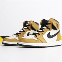 High Top Sneakers, Yellow White Colorway, Lace Up Design, Casual Gift for Sneaker Fans