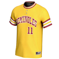 Mike Martin Gold Florida State Seminoles Lightweight Baseball Jersey