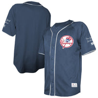 New York Yankees Navy Team Color Full-Button Fashion Jersey