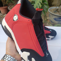 Sneakers, White Black Red Colorway, Lace Up Design, Casual Gift for Sneaker Fans
