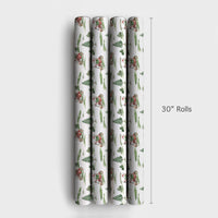 Watercolor Golfing Christmas Gift Wrap, Golf Santa Wrapping Paper, Golf Cart Santa Holiday Wrapping Paper, Golfer Sports Gift Wrap Roll