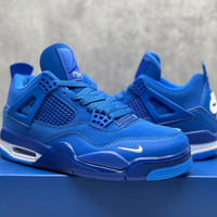 Mid Top Sneakers, Blue Colorway, Lace Up Design, Casual Gift for Sneaker Fans