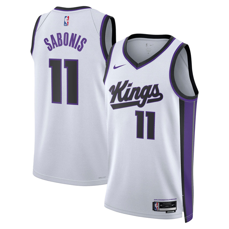 Sacramento Kings Association Edition Swingman Jersey - White - Domantas Sabonis