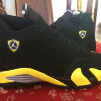 Sneakers, Black Yellow Colorway, Lace Up Design, Casual Gift for Sneaker Fans