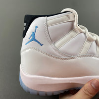 High Top Sneakers, Blue White Colorway, Lace Up Design, Casual Gift for Sneaker Fans