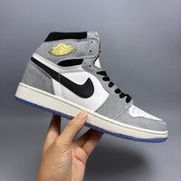 High Top Sneakers, Gray Colorway, Lace Up Design, Casual Gift for Sneaker Fans
