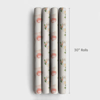 Mexican Holiday Gift Wrap, Watercolor Tamales Wrapping Paper, Hot Chocolate Tamale Wrapping Paper, Traditional Christmas Wrapping Paper Roll