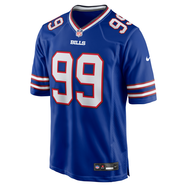 Buffalo Bills Larry Ogunjobi Royal Team Game Jersey