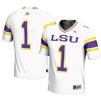 #1 LSU Tigers Football Jersey – White