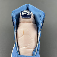 High Top Sneakers, White Blue Colorway, Lace Up Design, Casual Gift for Sneaker Fans