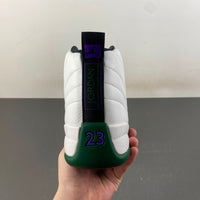 Low Top Sneakers, White Green Purple Colorway, Lace Up Design, Casual Gift for Sneaker Fans