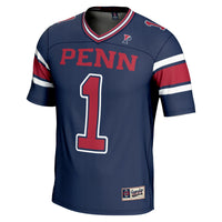 #1 Pennsylvania Quakers Endzone Football Jersey - Navy