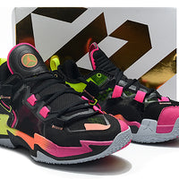 Sneakers, Black Multicolor Colorway, Lace Up Design, Casual Gift for Sneaker Fans