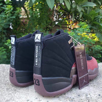 Sneakers, Black Red Colorway, Lace Up Design, Casual Gift for Sneaker Fans