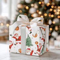 Sports Christmas Gift Wrap, Basketball Santa Wrapping Paper, Watercolor Basketball Holiday Wrapping Paper, Athlete Xmas Gift Wrapping Paper