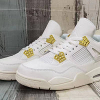 Sneakers, Off White Gold Colorway, Lace Up Design, Casual Gift for Sneaker Fans