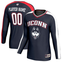 UConn Huskies NIL Pick-A-Player Lightweight Collegiate Volleyball Fashion Jersey - Navy