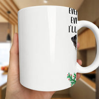 Every Day Until Christmas Ill Bug You Coffee Cup, Humorous Pug Christmas Mug, Glossy Ceramic Holiday Mug, Adorable Dog Lover Xmas Present