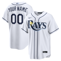 Tampa Bay Rays White Home Replica Custom Jersey