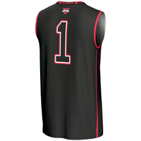 #1 Valdosta State Blazers Lightweight Basketball Jersey - Black