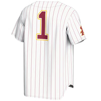 #1 Arizona State Sun Devils Lightweight Baseball Jersey - White