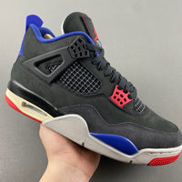 Low Top Sneakers, Blue Black Red Colorway, Lace Up Design, Casual Gift for Sneaker Fans