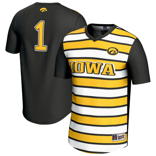 Iowa Hawkeyes Lightweight Collegiate Soccer Fashion Jersey - Black