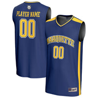 Marquette Golden Eagles NIL Pick-A-Player Lightweight Basketball Fashion Jersey - Blue