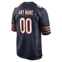 Chicago Bears Navy Custom Game Jersey