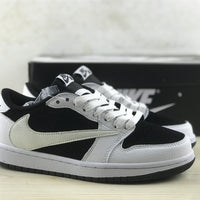 Low Top Sneakers, White Black Colorway, Reverse Hook Design, Lace Up Design, Casual Gift for Sneaker Fans