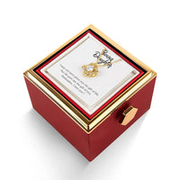 Stepdaughter Love Knot Pendant with Rose Box, Bonus Daughter Love Knot Necklace, CZ Crystal Love Knot Necklace, Birthday Christmas Present