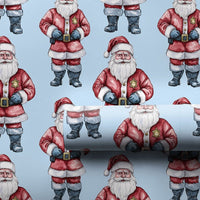 Adorable Police Officer Gift Wrap, Sheriff Santa Christmas Wrapping Paper, Law Enforcement Holiday Wrapping Paper, Deputy Santa Gift Wrap