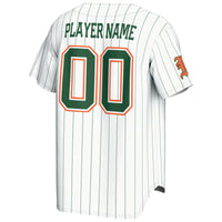 Miami Hurricanes NIL Pick-A-Player Lightweight Baseball Jersey - White