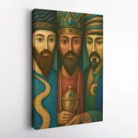 Biblical Magi Wall Art, Three Wise Men Canvas Print, Christian Nativity Canvas Art, Religious Christmas Wall Decor, Faith Holiday Present