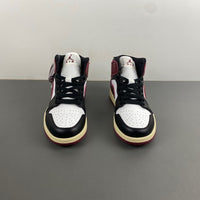 Mid Top Sneakers, Burgundy White Black Colorway, Lace Up Design, Casual Gift for Sneaker Fans