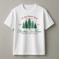 In My Heart Aesthetic T-Shirt, Christmas Tree Farm T-Shirt, Retro Holiday Graphic Shirt, Adorable Winter Tree Tee, Womens Holiday T-Shirt Present
