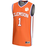 #1 Clemson Tigers Lightweight Basketball Jersey - Orange
