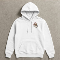 Classic Christmas Pocket Hoodie, Vintage Santa Claus Hoodie, Retro Santa Graphic Sweatshirt, Comfy Holiday Hoodie, Winter Xmas Present for Him