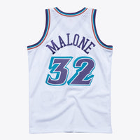 Utah Jazz Karl Malone 1996 Hardwood Classics Swingman Jersey - White