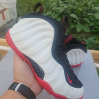 High Top Sneakers, White Black Red Colorway, Lace Up Design, Casual Gift for Sneaker Fans