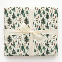 Vintage Street Scene Holiday Gift Wrap, Victorian Christmas Village Wrapping Paper, Nostalgic Xmas Wrapping Paper, Elegant Gift Wrap Roll